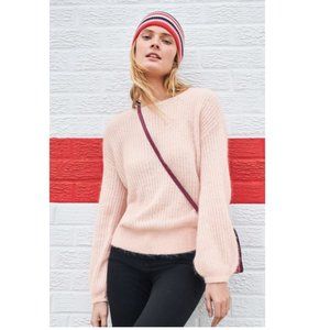 Boden Francesca Ribbed Sweater in Milkshake Pink
